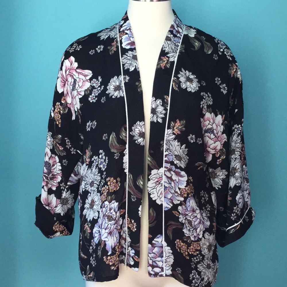 Printed Kimono Jacket